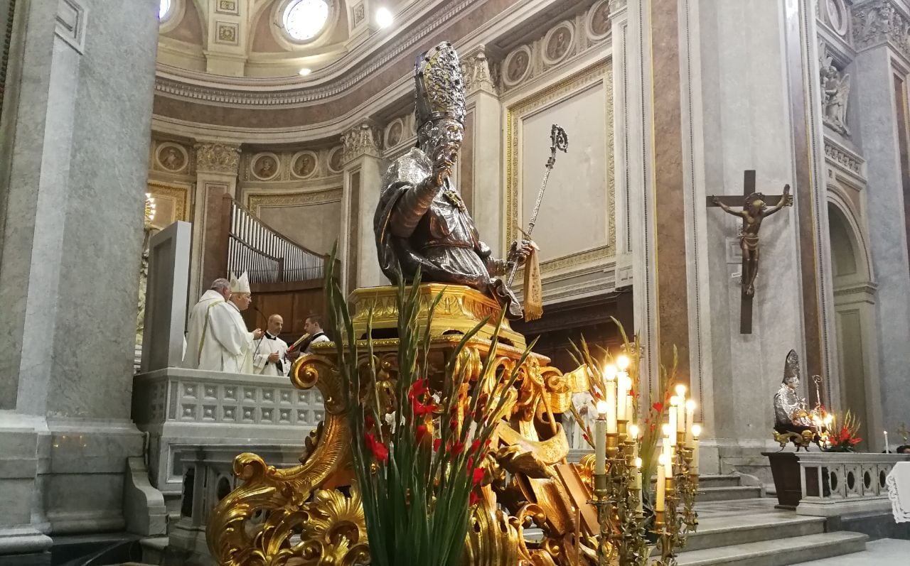 Il busto argenteo del Santo 