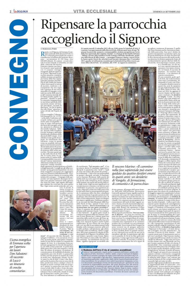 Convegno pastorale 2023. Il racconto sul mensile diocesano inDialogo