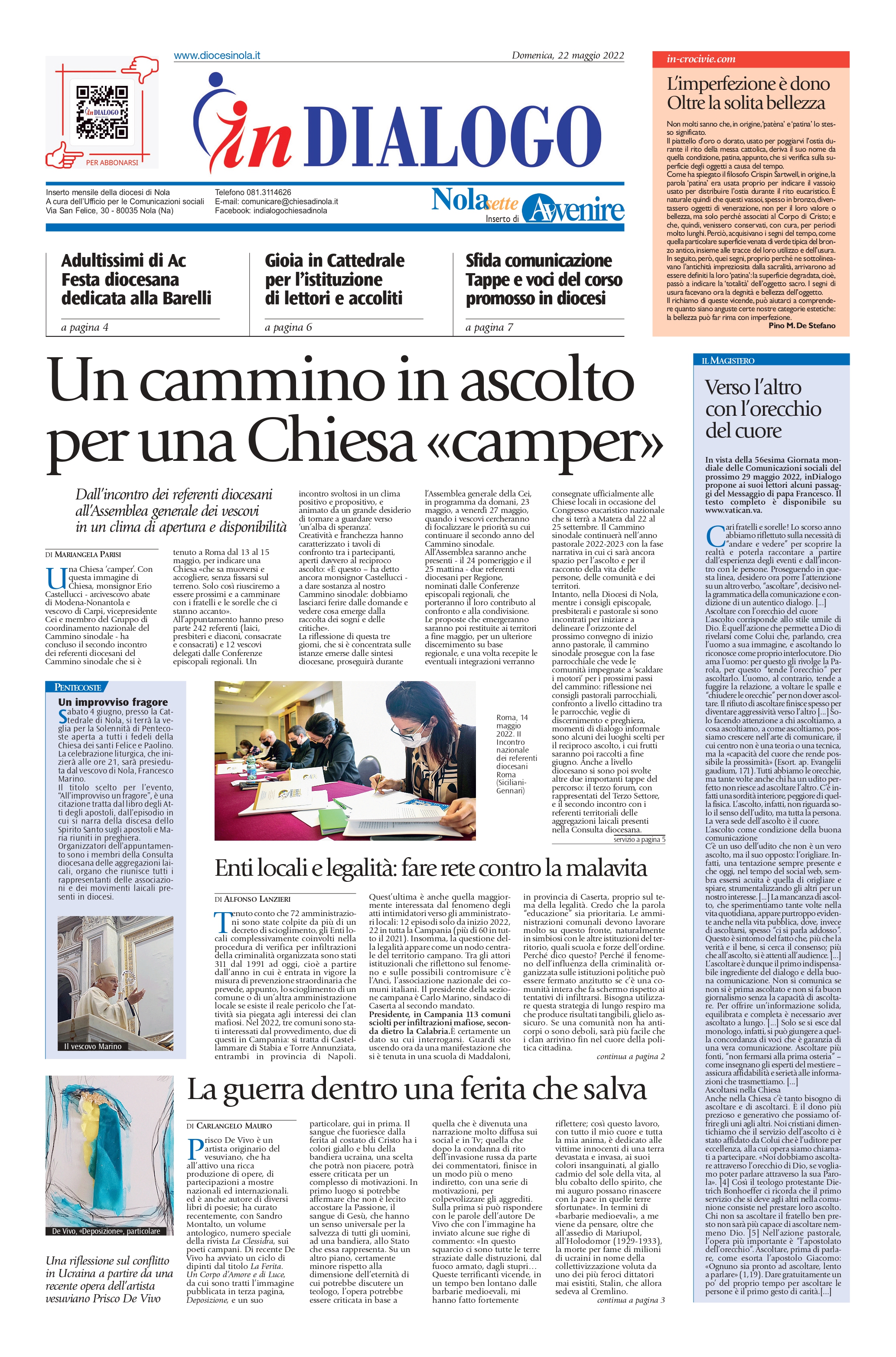 Terzo forum diocesano, con il terzo settore. Il racconto sul mensile diocesano inDialogo