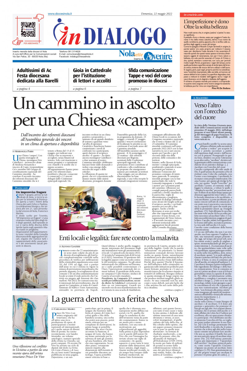 Terzo forum diocesano, con il terzo settore. Il racconto sul mensile diocesano inDialogo