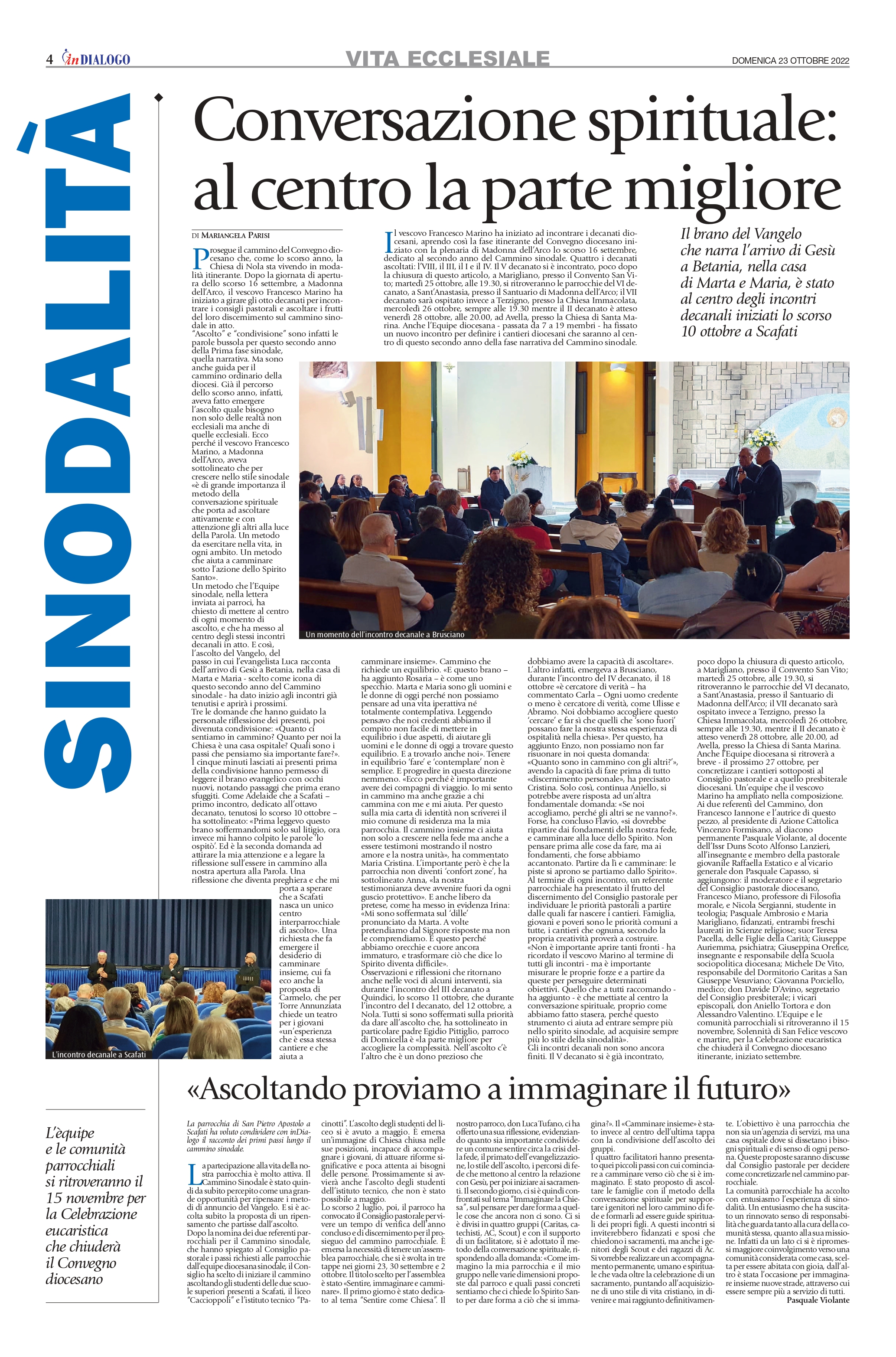 Incontri decanali. Il racconto sul mensile diocesano inDialogo