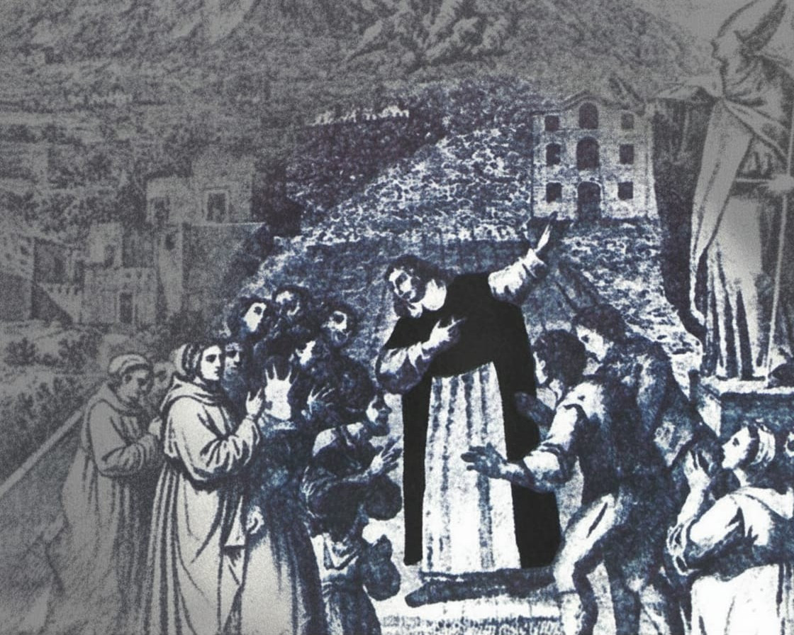 Edicole votive: una tavola rotonda presso il Santuario della Madonna dell'Arco