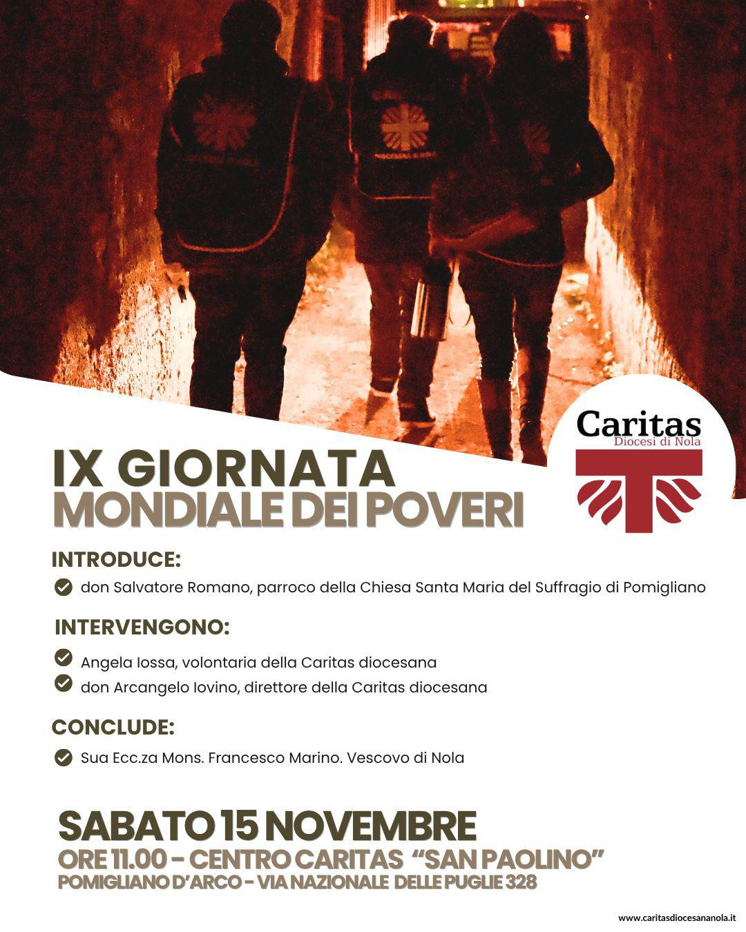 Giornata dei poveri: la Caritas di Nola si racconta