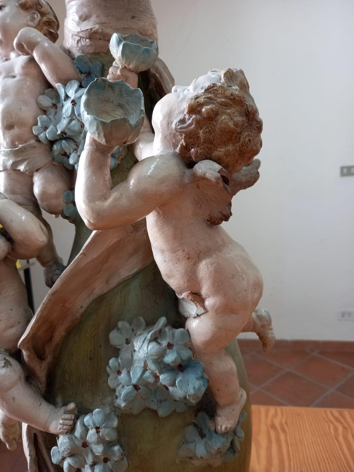 Ritrovati e restaurati gli angeli della Collegiata di Marigliano